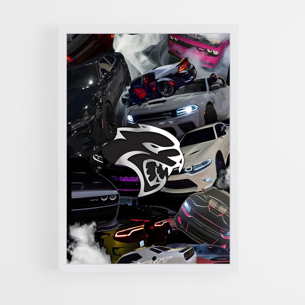 Poster Turbo Drift – affiche Dodge (vue 3)